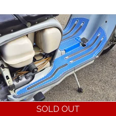 Floor Mat Series 3 & Gp/Dl White on Blue  ST